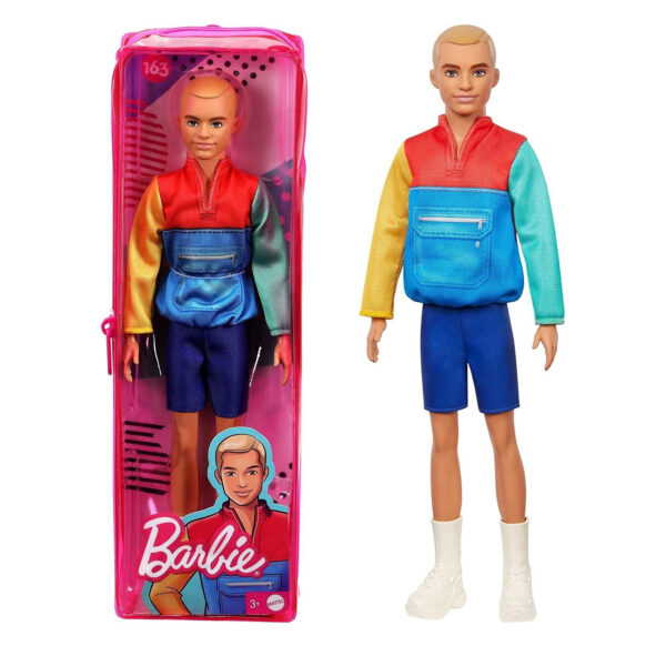Barbie Ken Fashionistas Doll Slender With Sculpted Blonde Hair - Toyworld